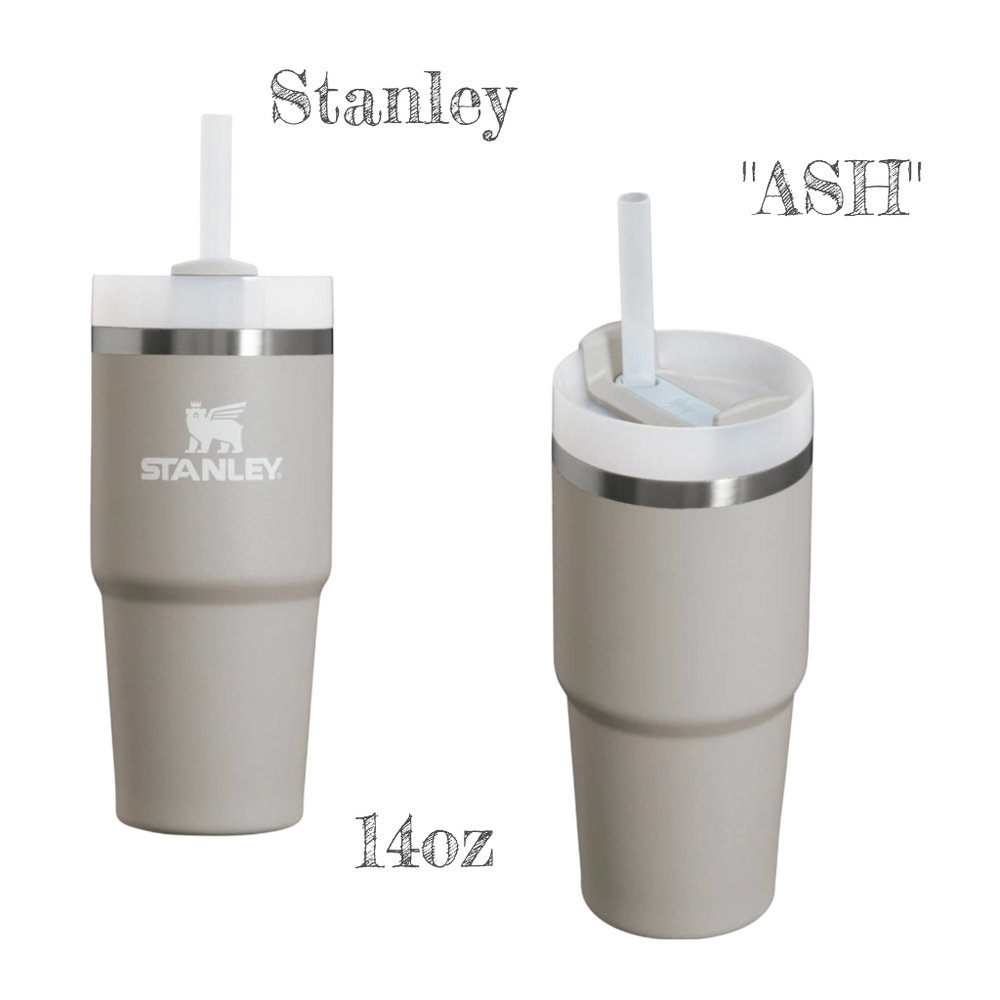 Stanley FlowState 14oz Tumbler W straw "ASH" New